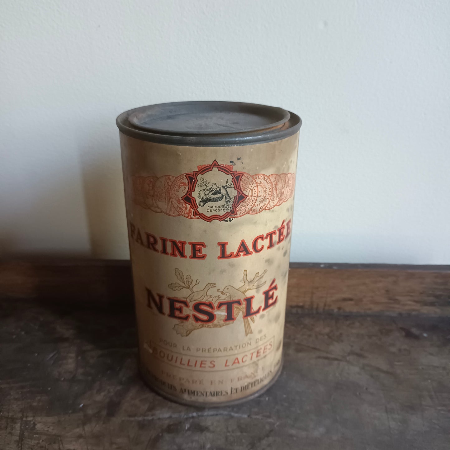 Boîte en métal ancienne, Farine Lactée Henri Nestlé