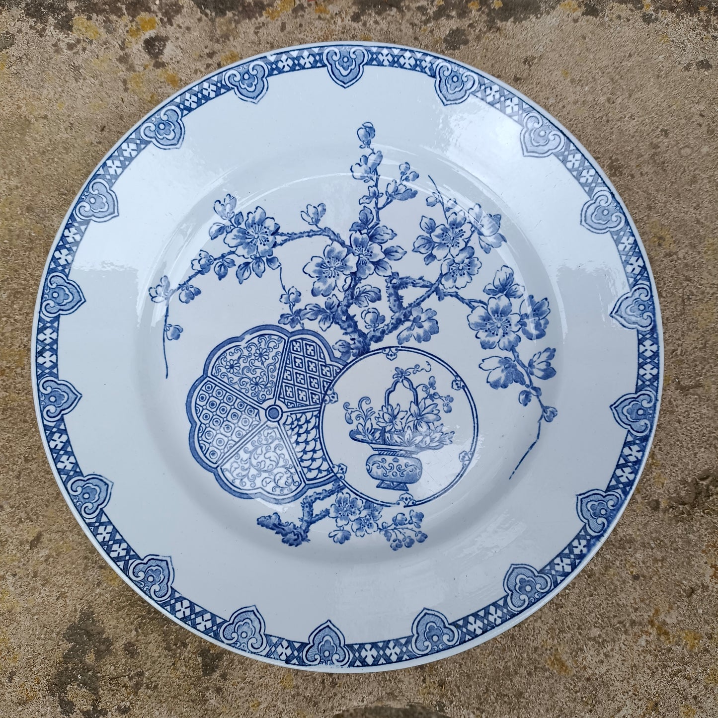 Assiette - grande plate Kioto Longwy