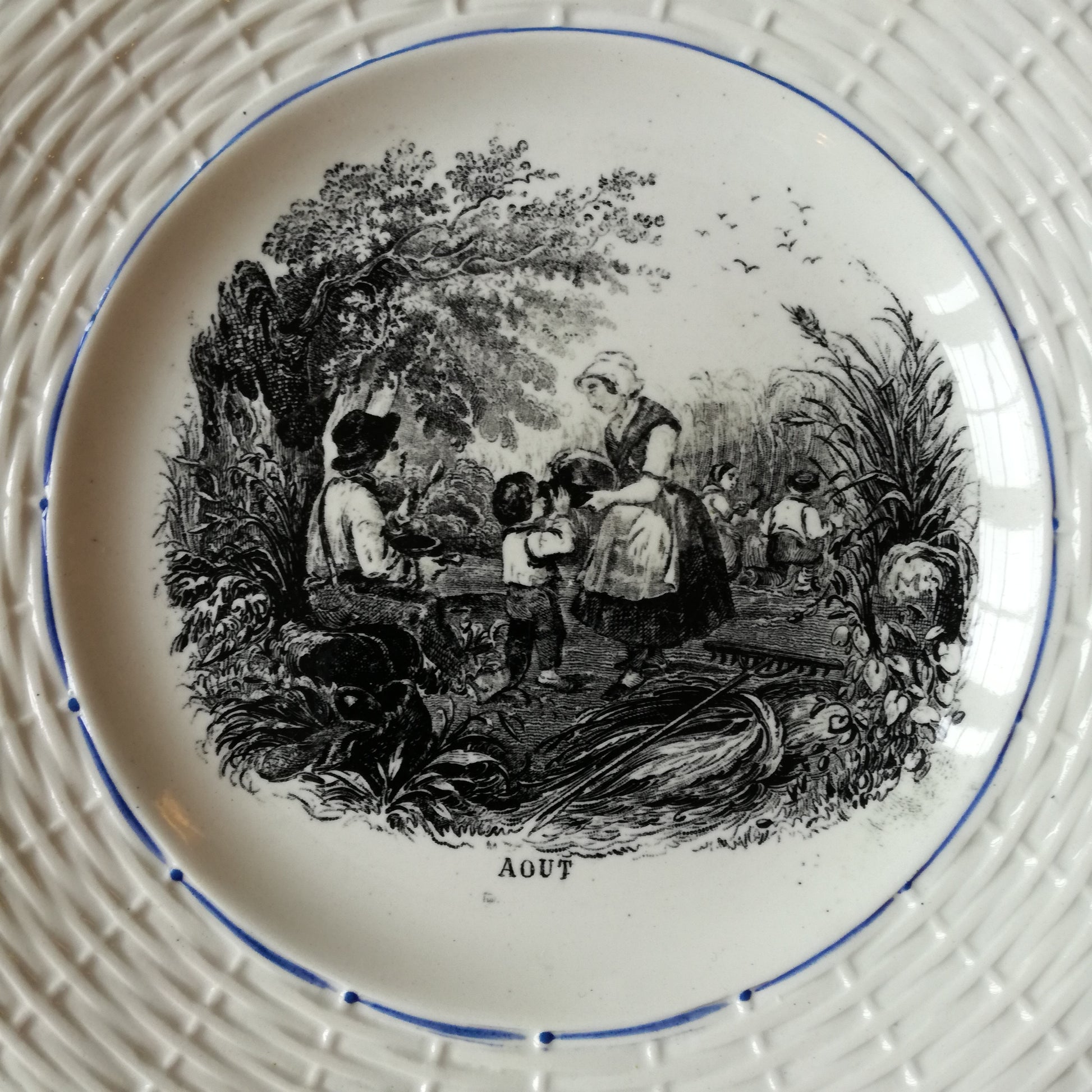 Assiette parlante Cibon Digoin & Sarreguemines