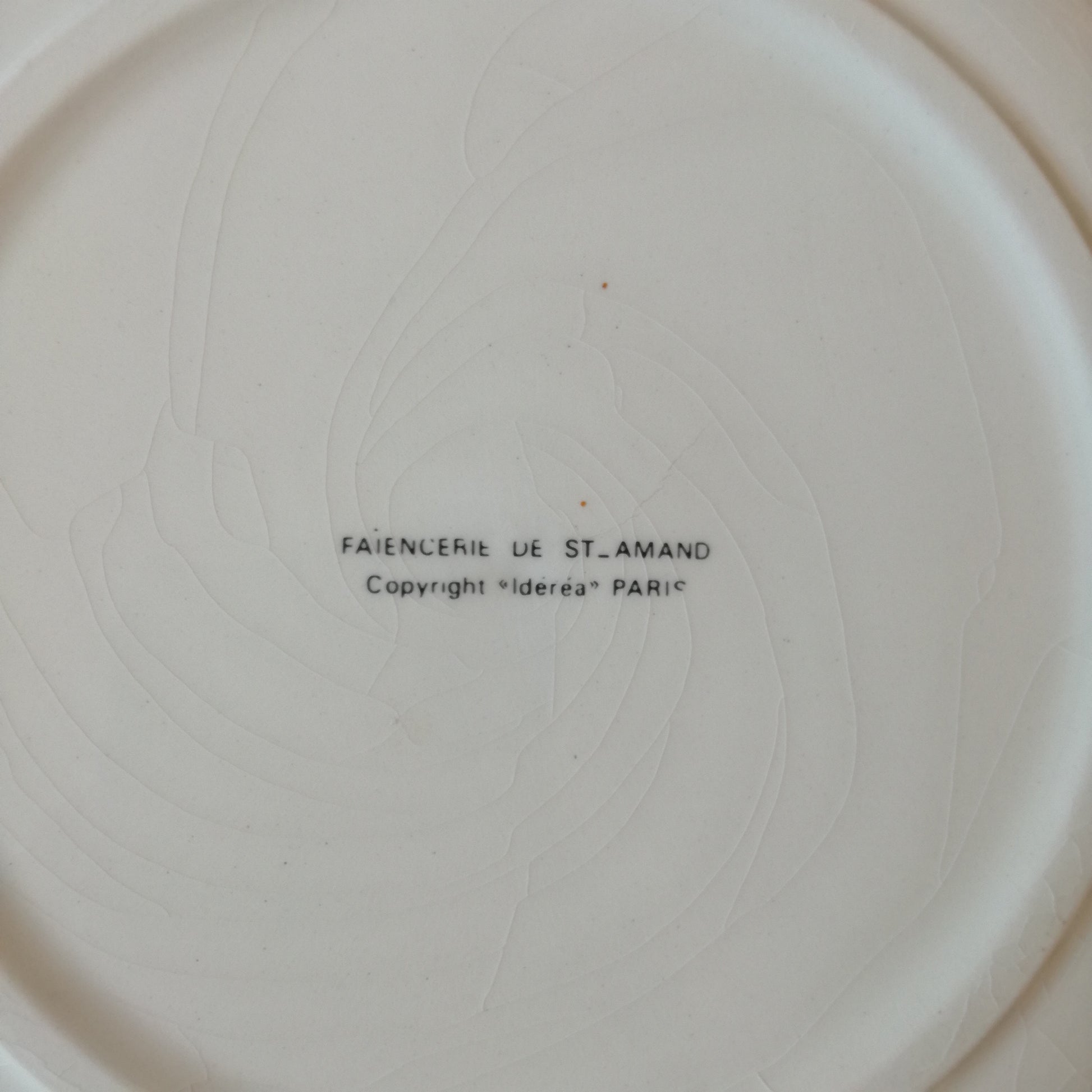 Assiette parlante Les Parisiennes Saint-Amand