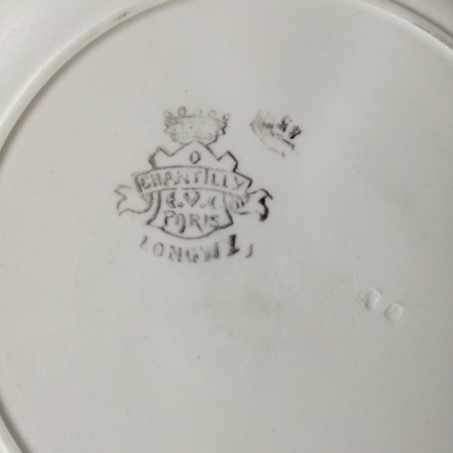 Assiette - grande plate Chantilly Longwy