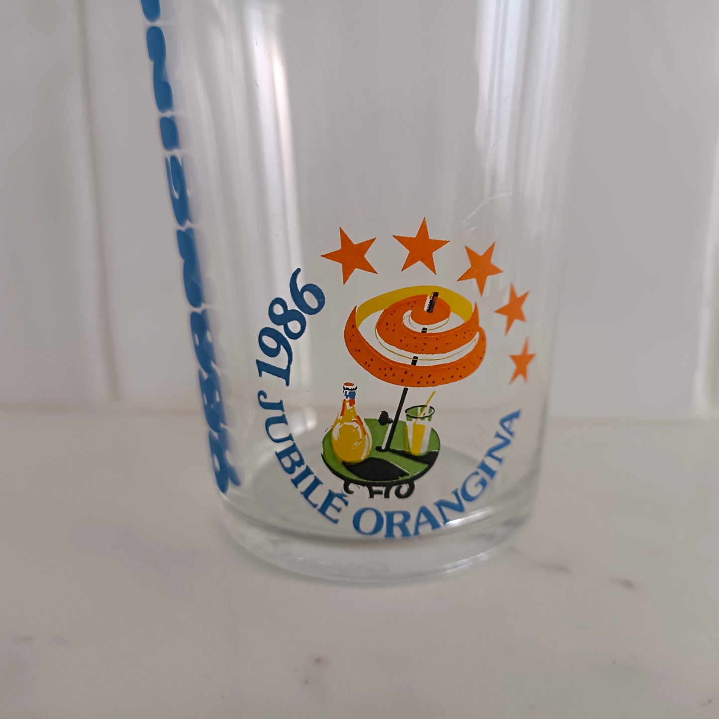 Verre Orangina Jubilé 1986