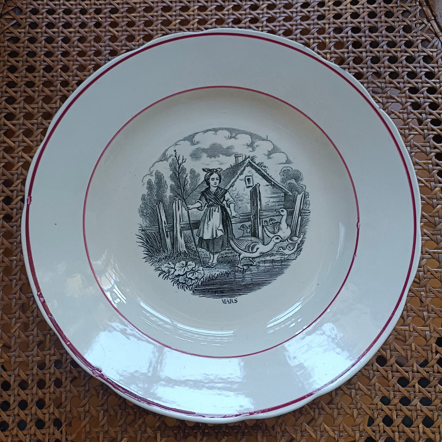 Assiette parlante Les mois de l'année Pexonne - FF (Fenal Frères)