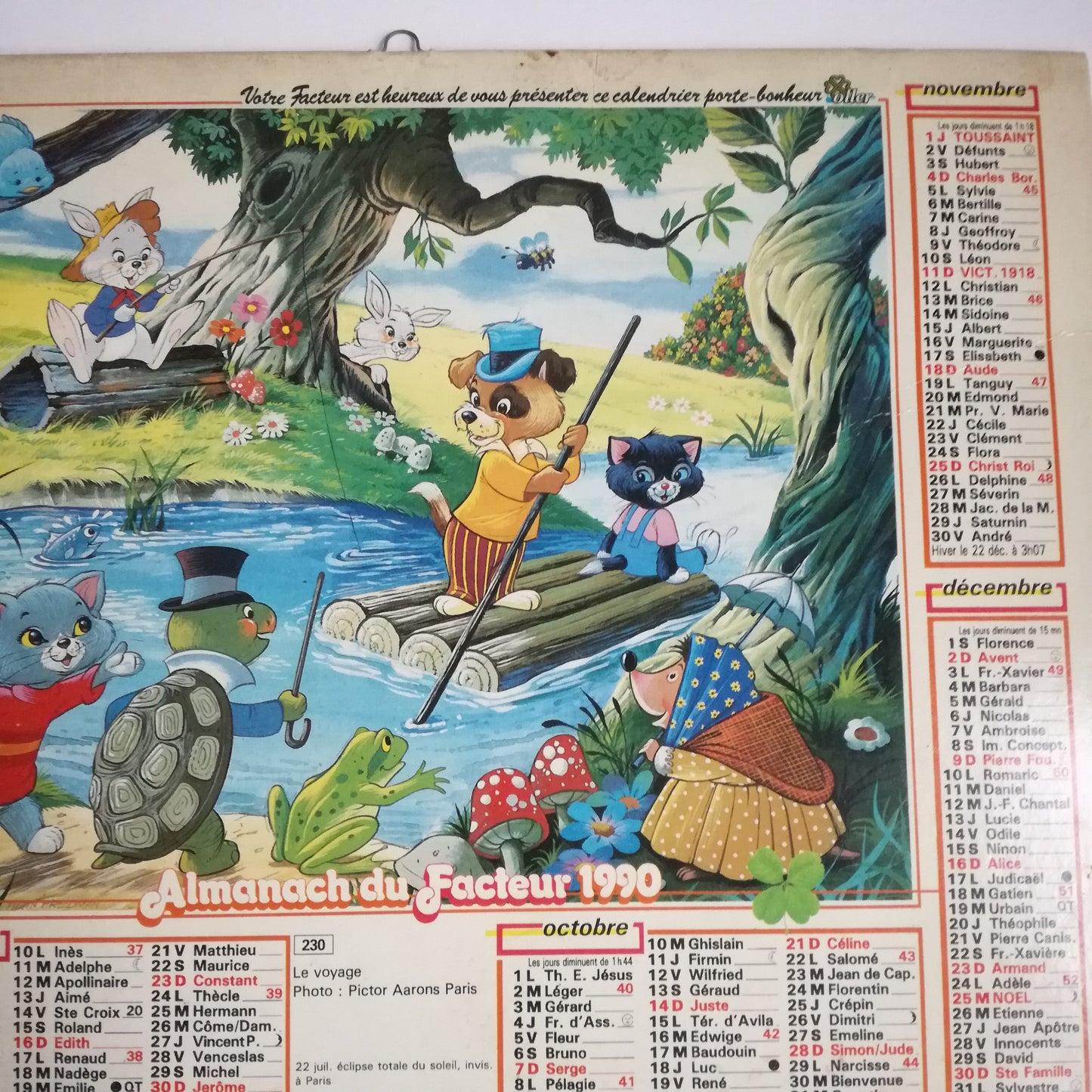 Calendrier / Almanach Oller