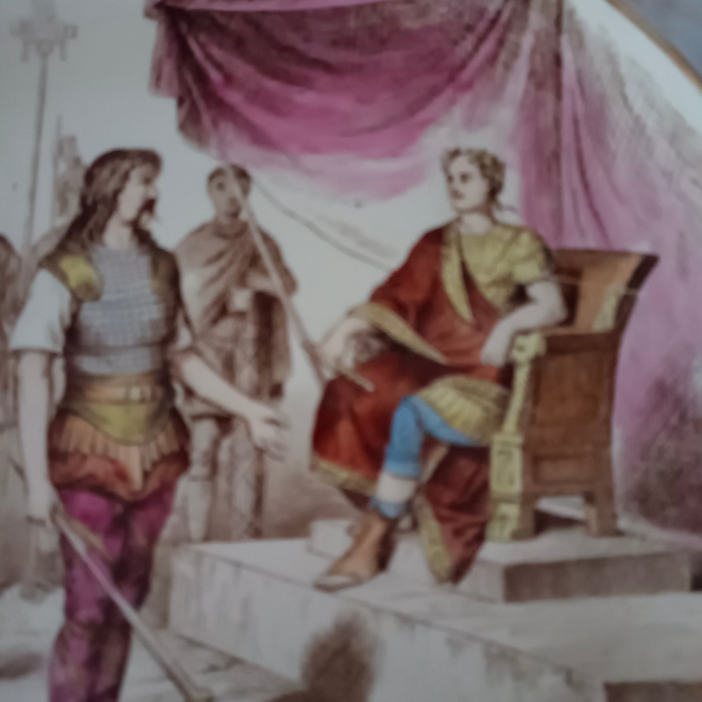 Assiette parlante Nos gloires militaires Creil & Montereau