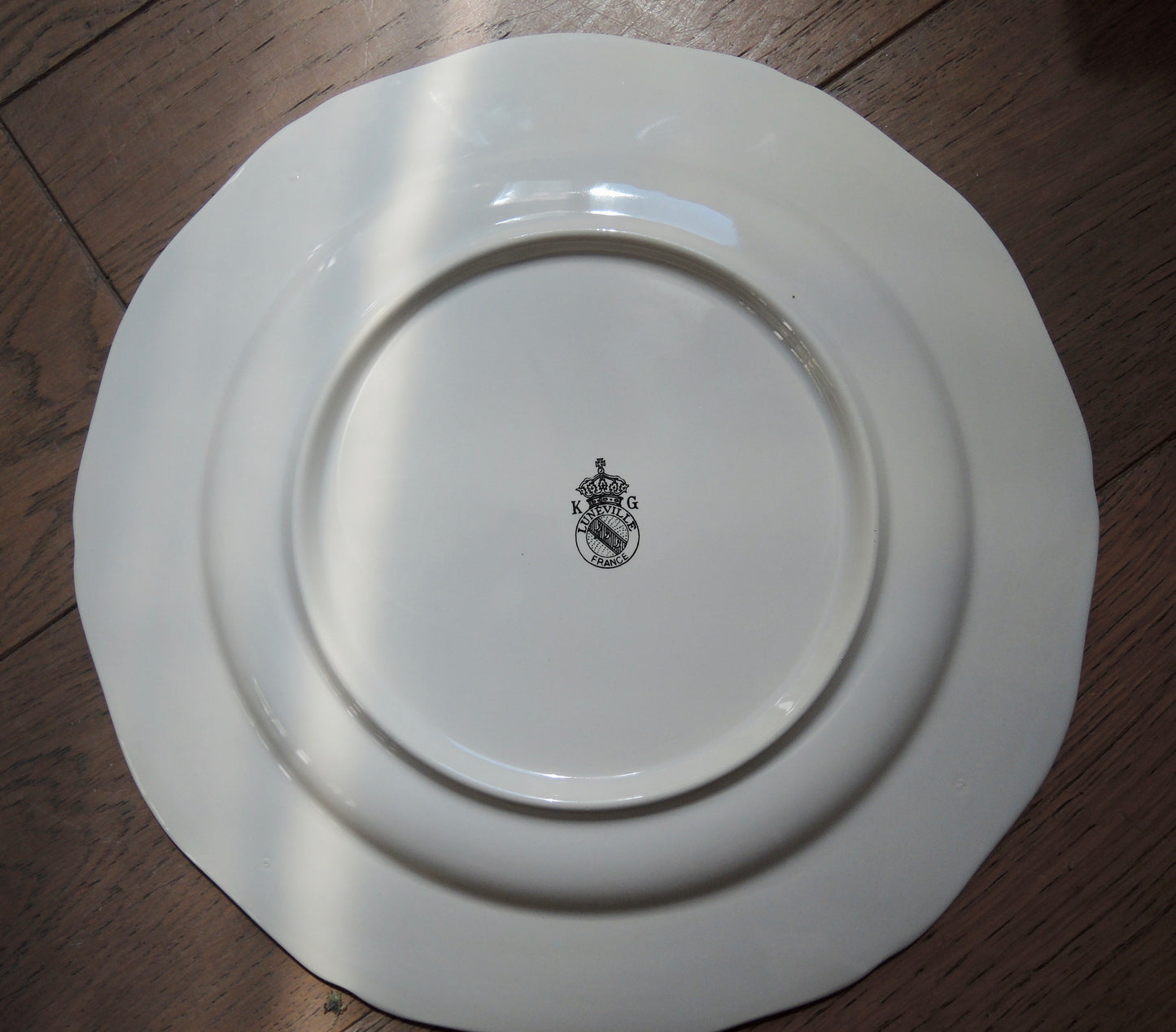 Assiette Réverbère Lunéville (K & G - Keller & Guérin)