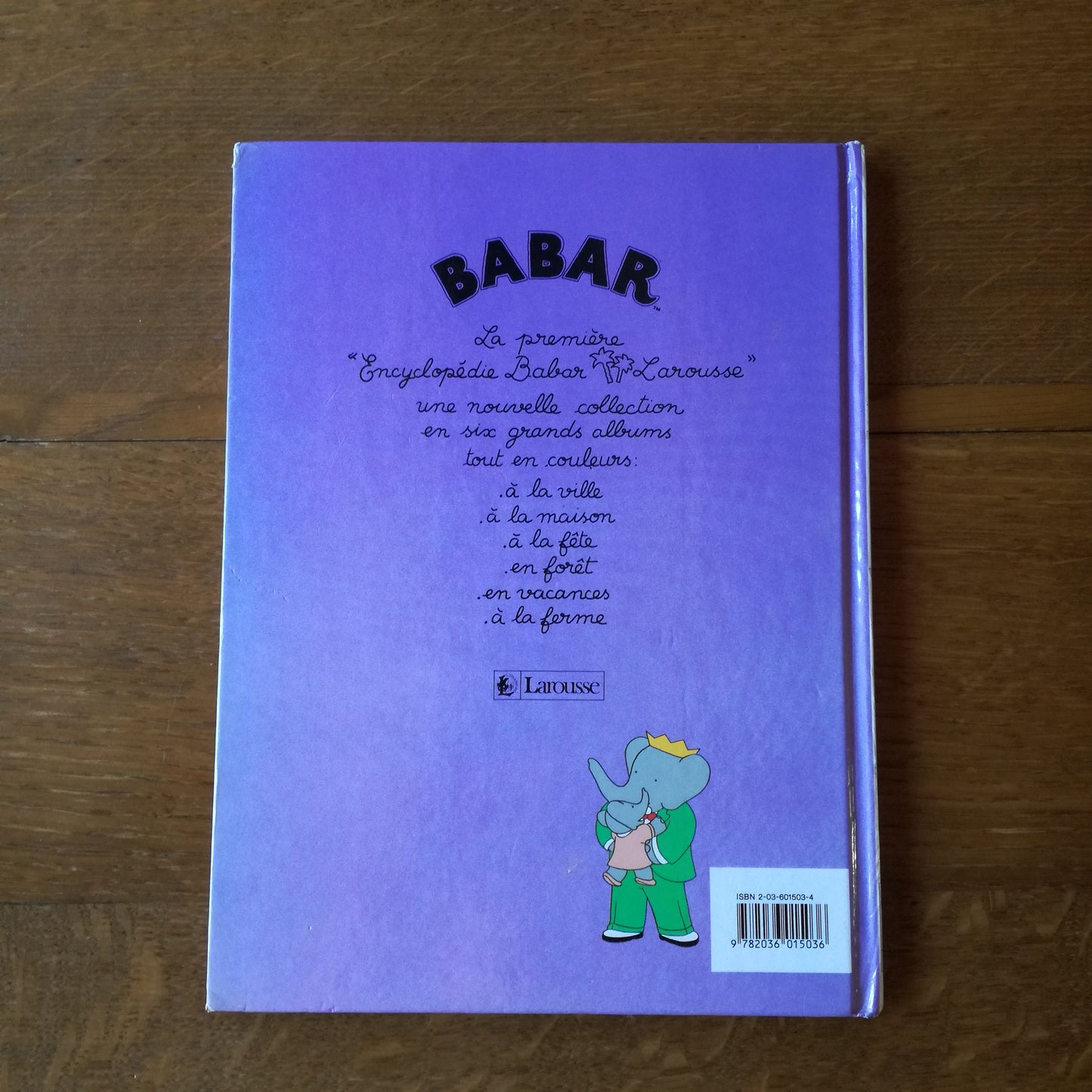 Livre jeunesse Encyclopédie Babar Larousse