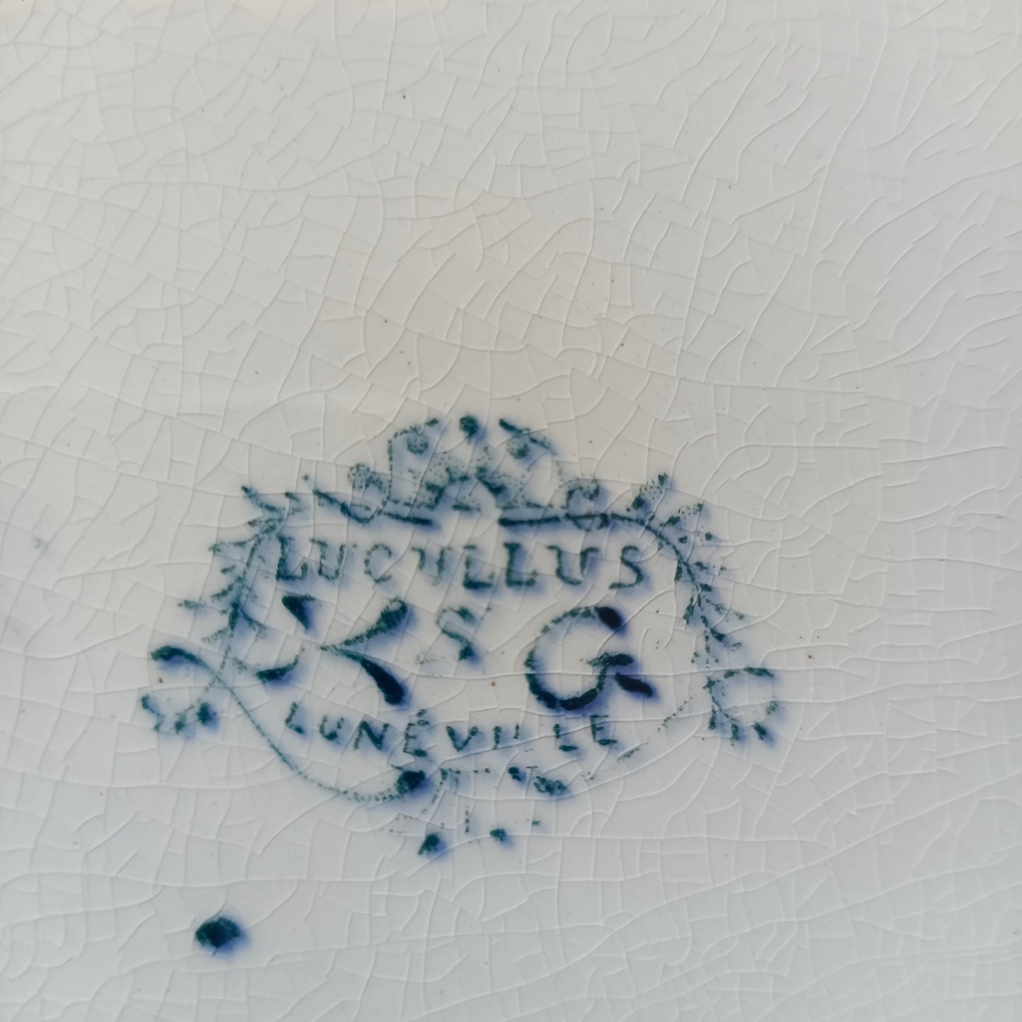 Plat ovale Lucullus Lunéville (K & G - Keller & Guérin)