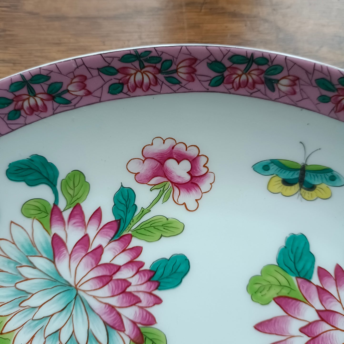 Plat Chrysanthème Porcelaine de Paris