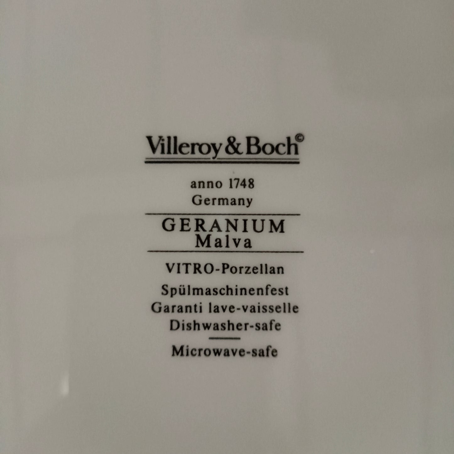 Plat Géranium Villeroy & Boch