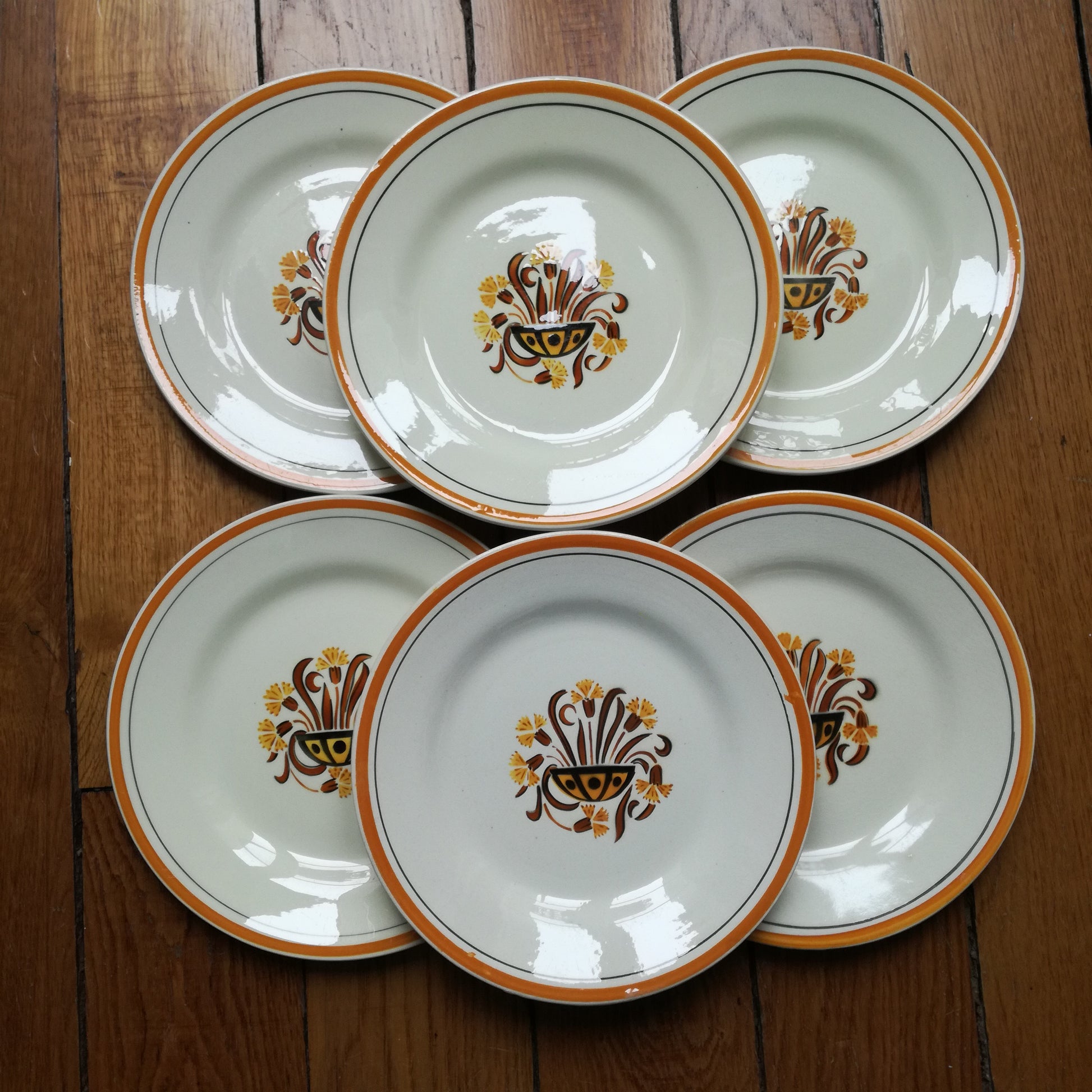 Assiette Œillet Creil & Montereau