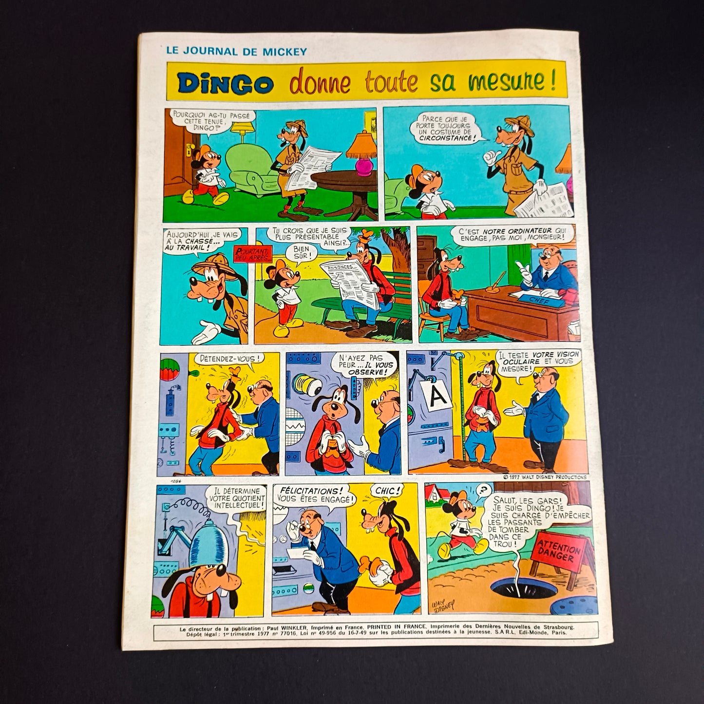 Revue / Magazine Le Journal de Mickey