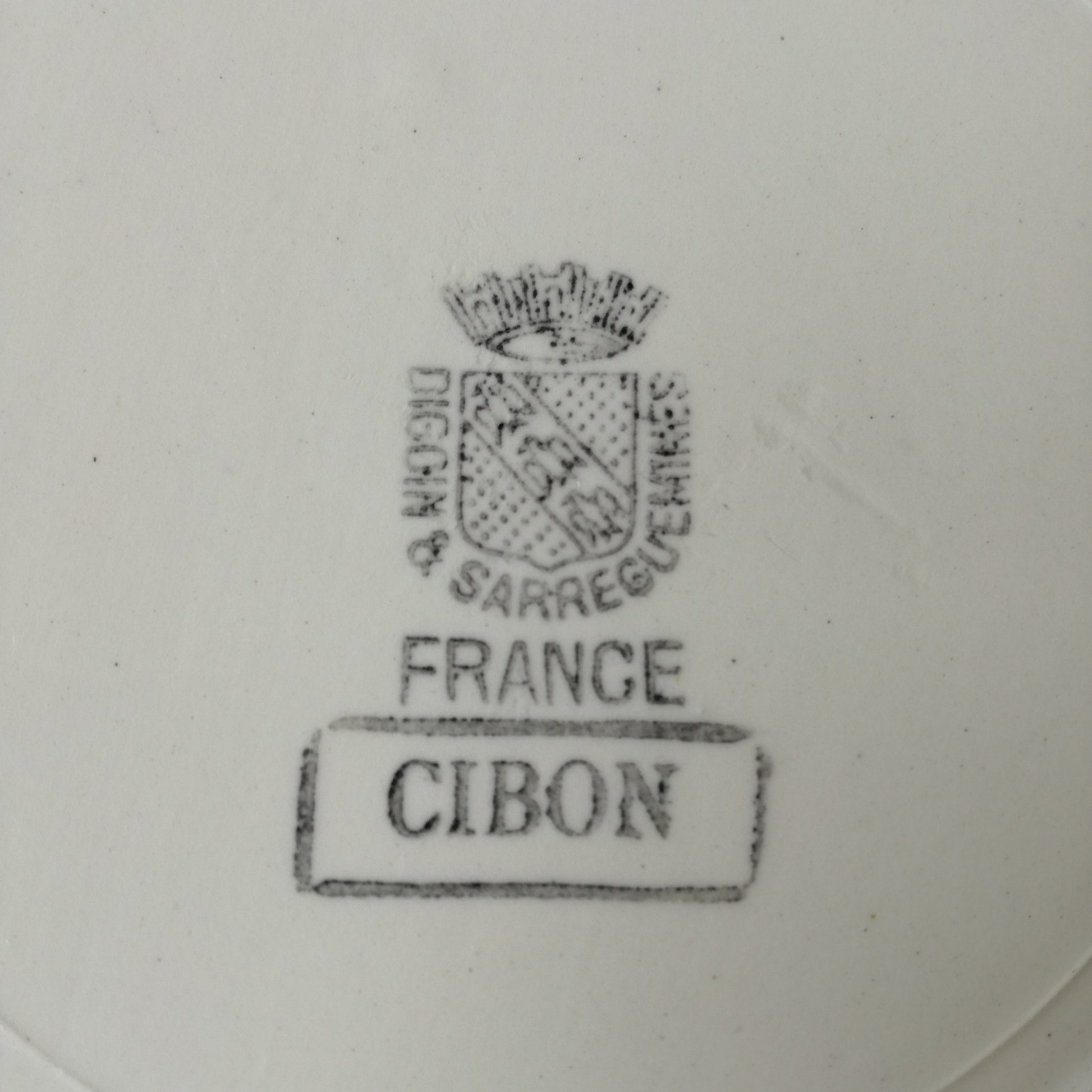 Assiette parlante Cibon Digoin & Sarreguemines