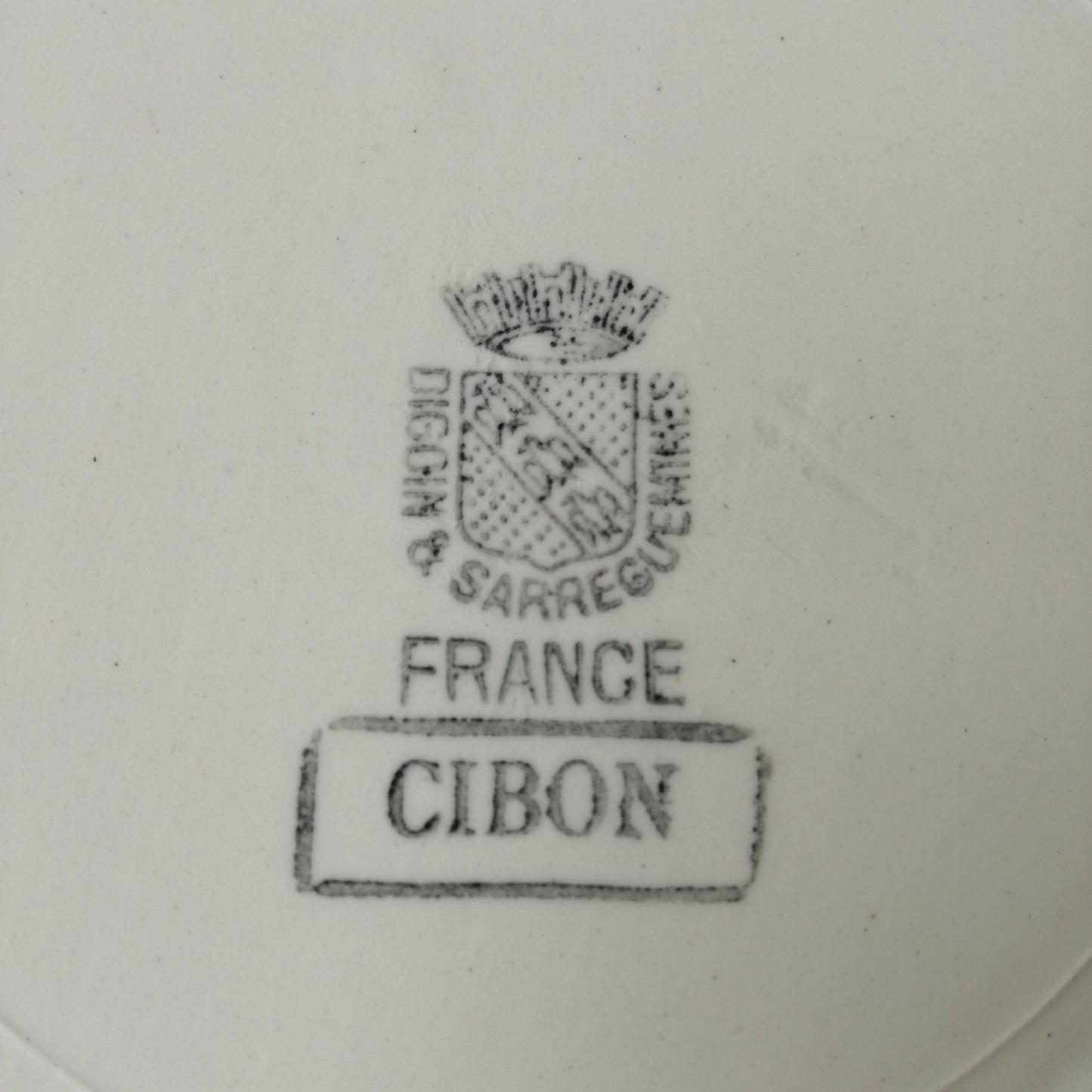 Assiette parlante Cibon Digoin & Sarreguemines