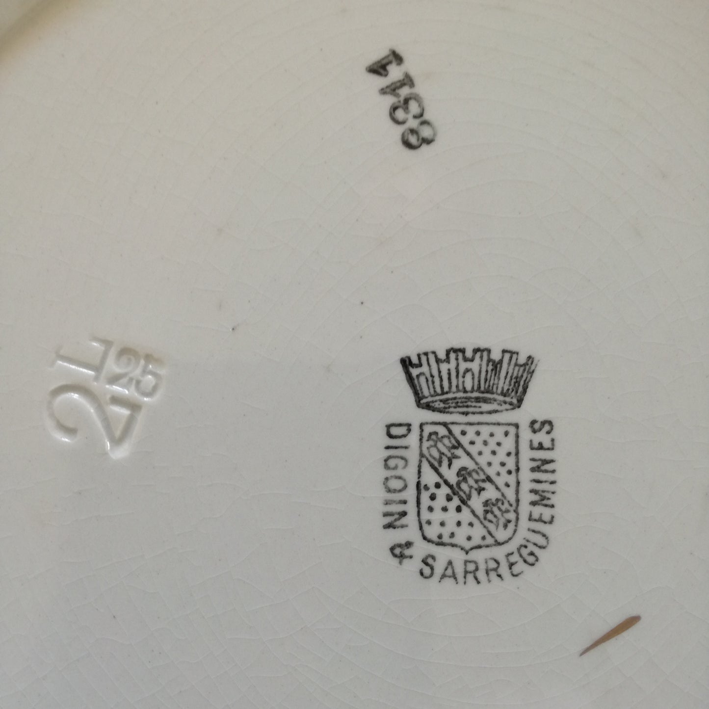 Assiette Digoin & Sarreguemines