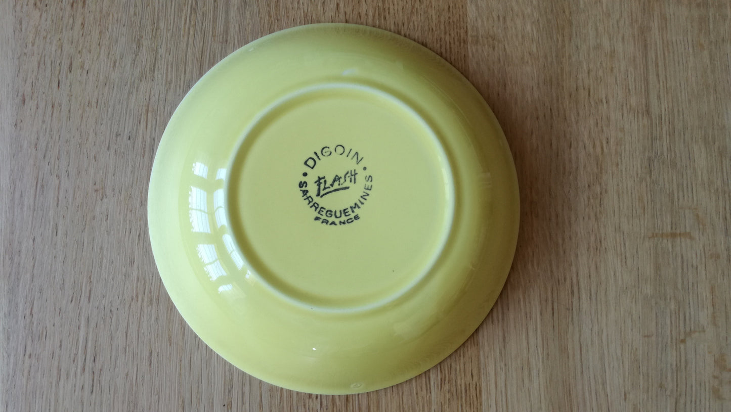 Assiette - creuse / calotte Flash Digoin & Sarreguemines