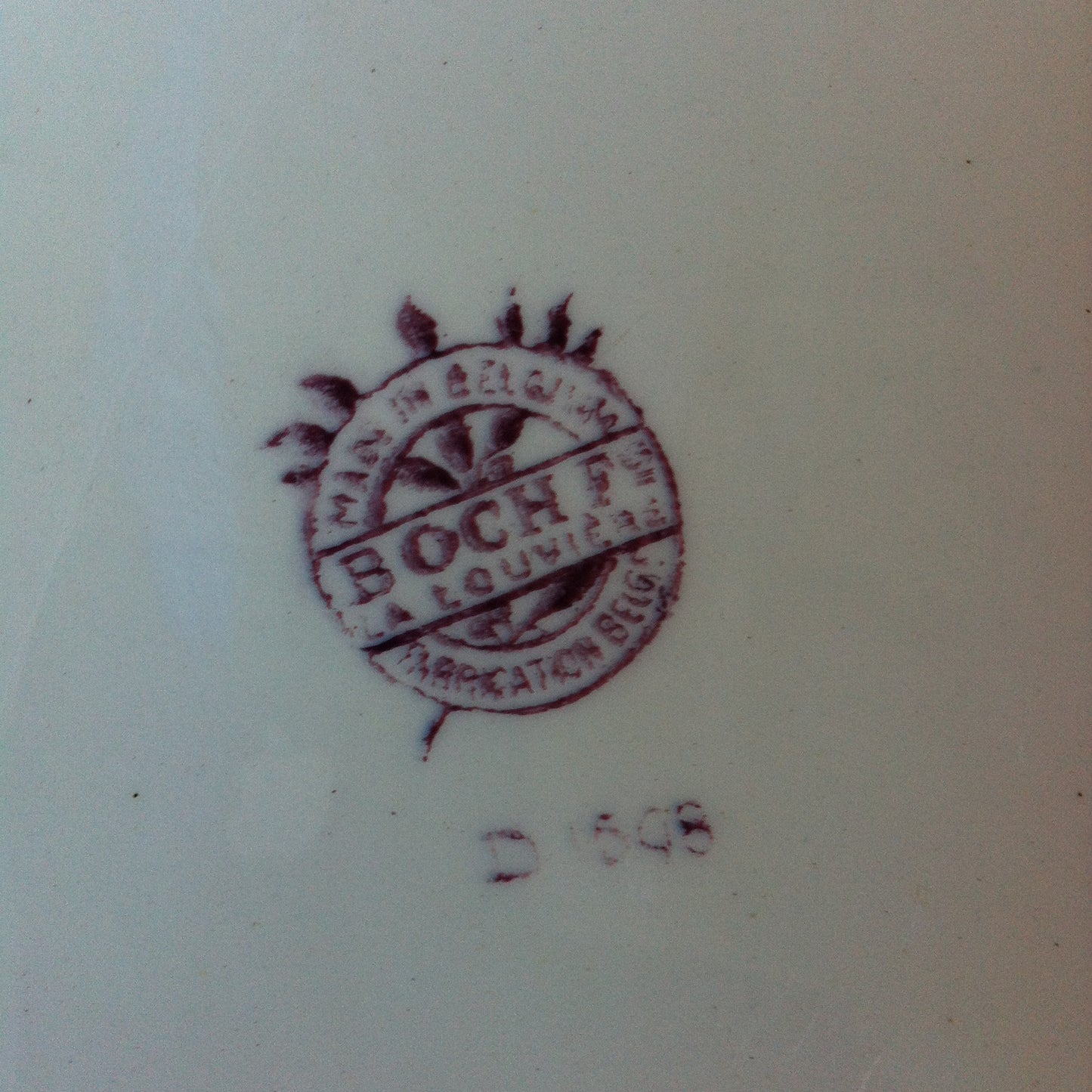 Plat ovale  BF - Boch Frères