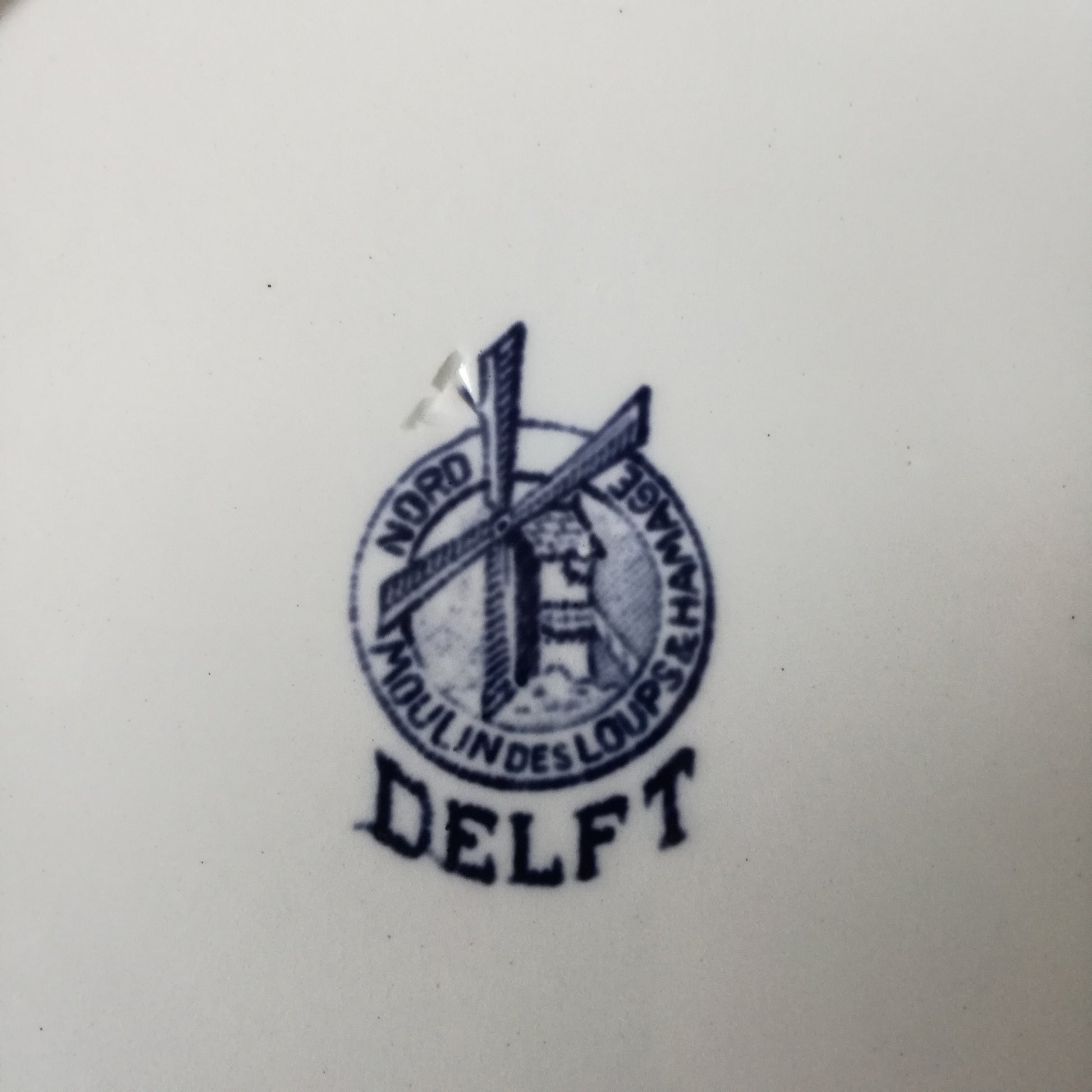 Assiette Delft Moulin des Loups & Hamage - Saint Amand