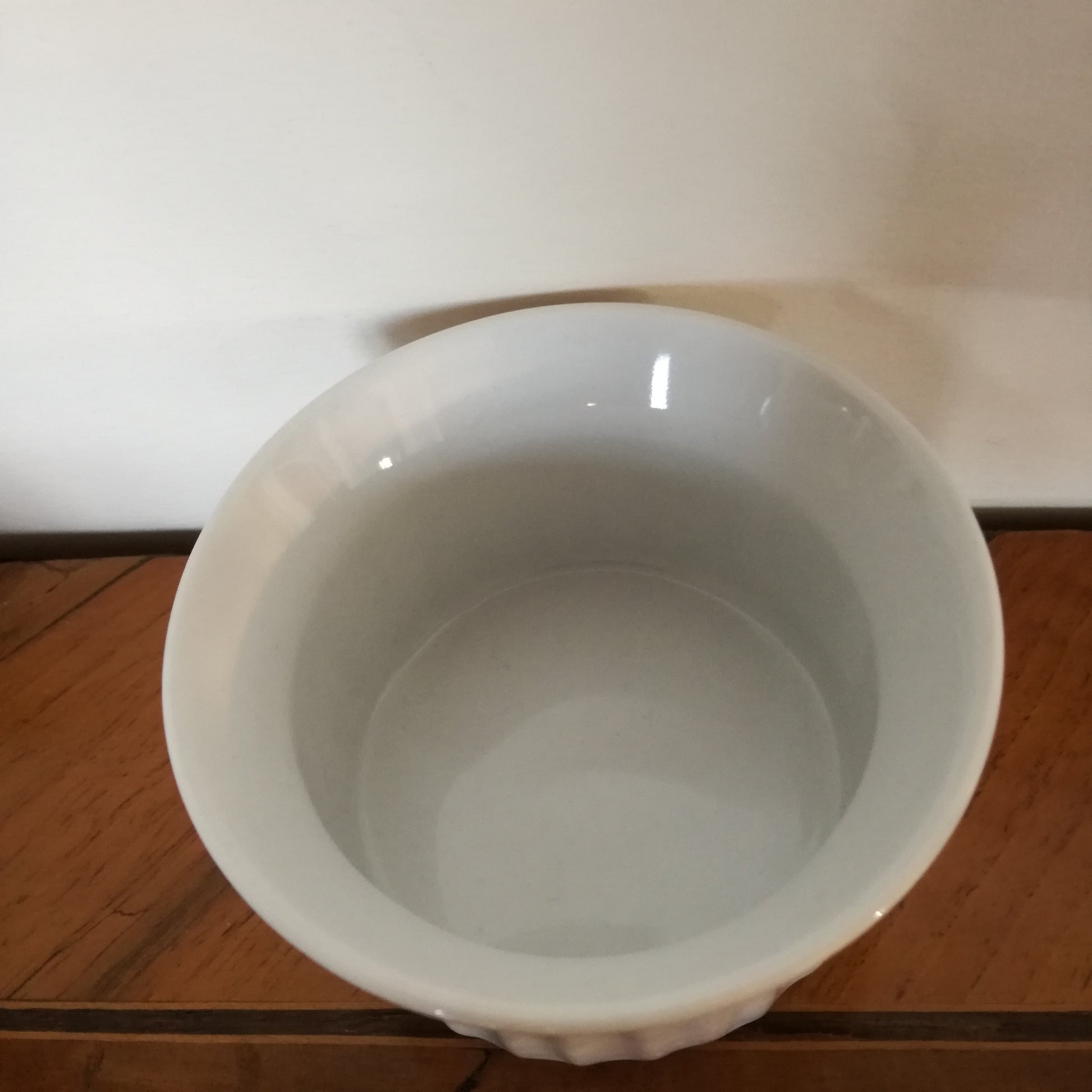 Ramequin Rainuré - Porcelaine Blanche - 90x48(h)mm Ramequin Rainuré - Porcelaine Blanche - 90x48(h)mm