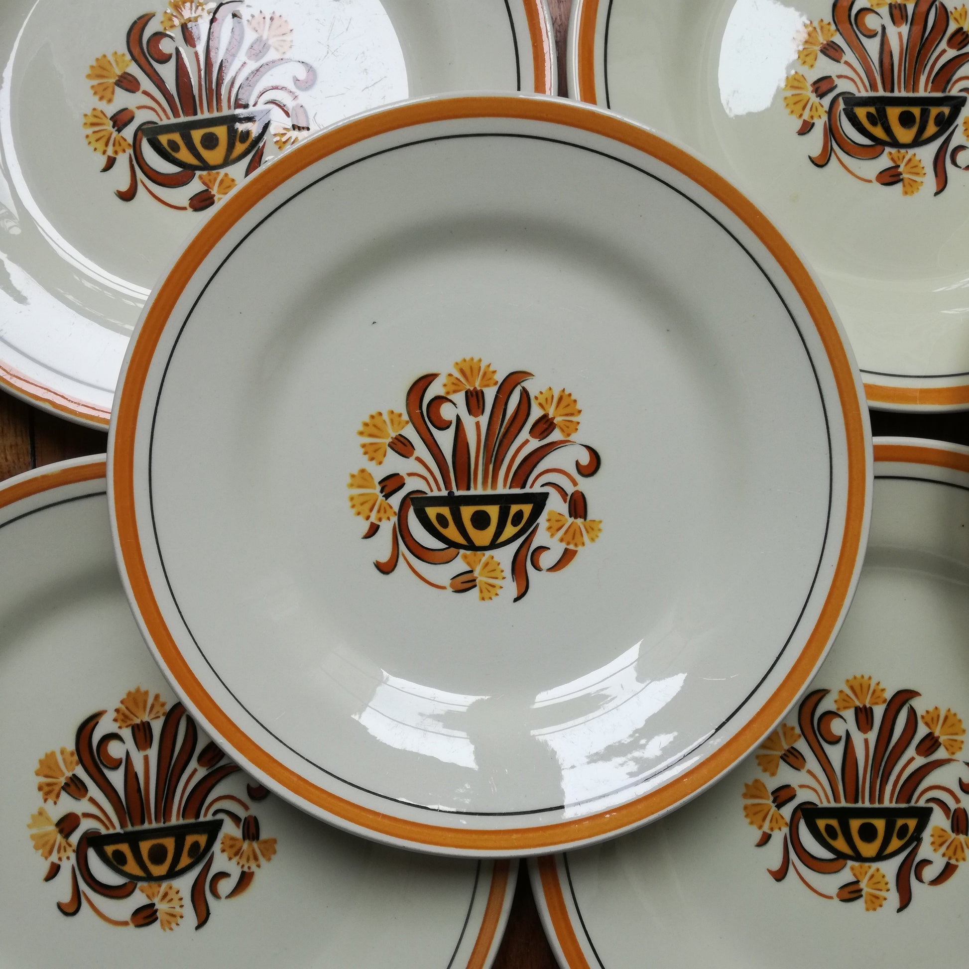 Assiette Œillet Creil & Montereau