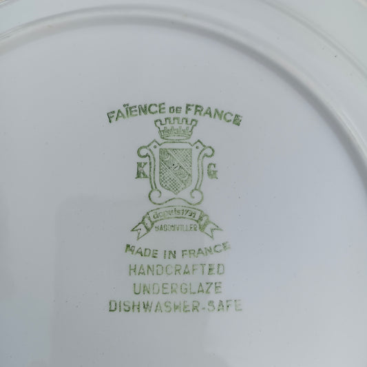 Assiette - grande plate  Badonviller