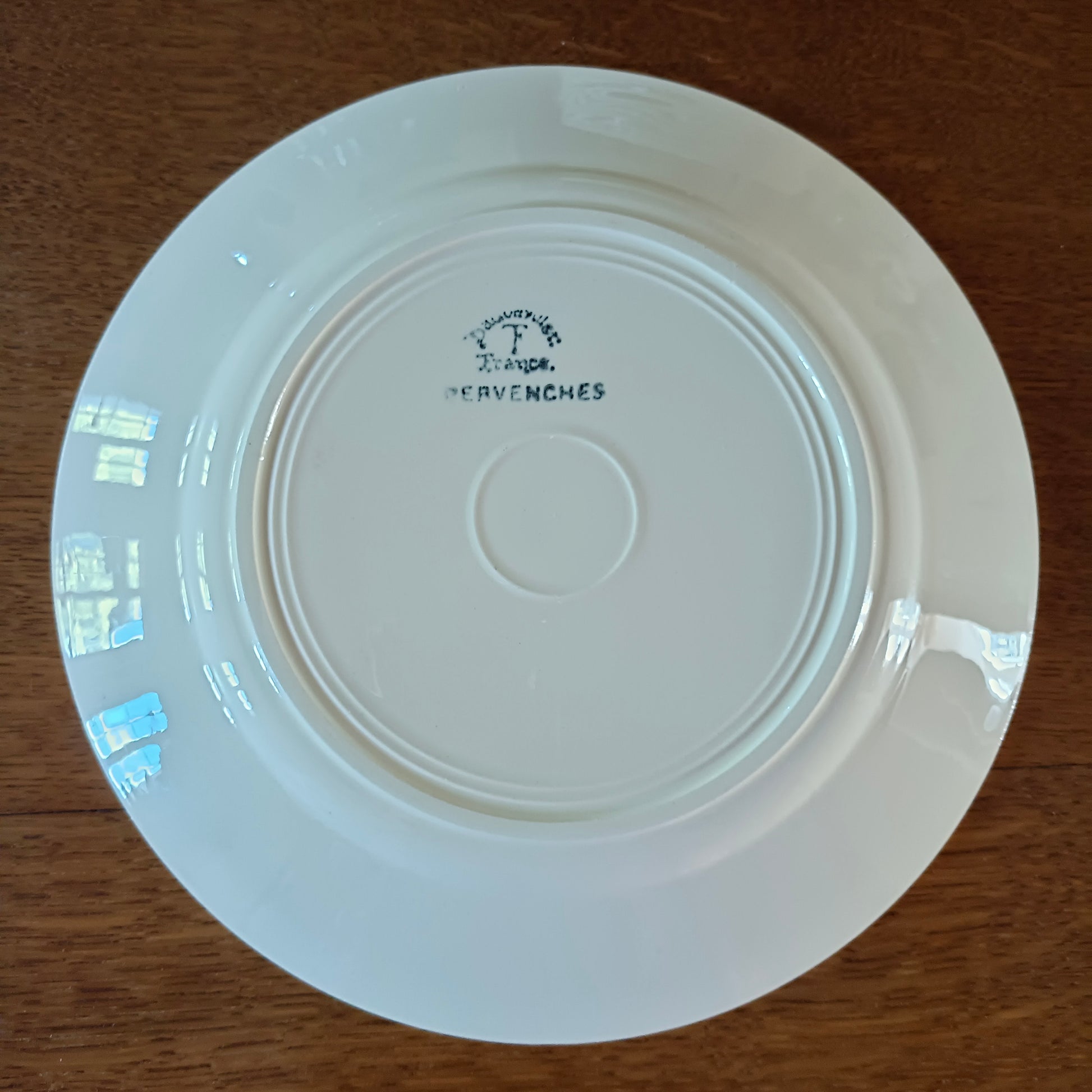 Assiette - grande plate Pervenches Badonviller