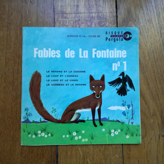 Disque illustré Fables de La Fontaine Pergola