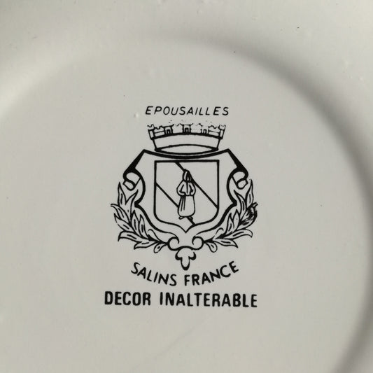 Assiette Épousailles Salins