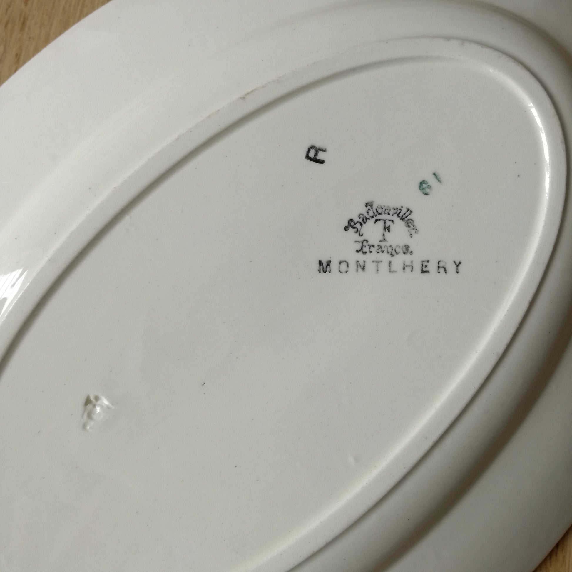 Plat ovale Montlhéry Badonviller