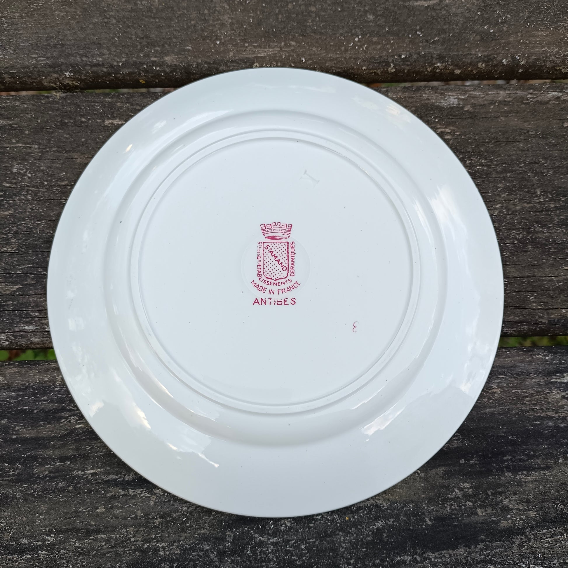 Assiette - grande plate Antibes Saint-Amand