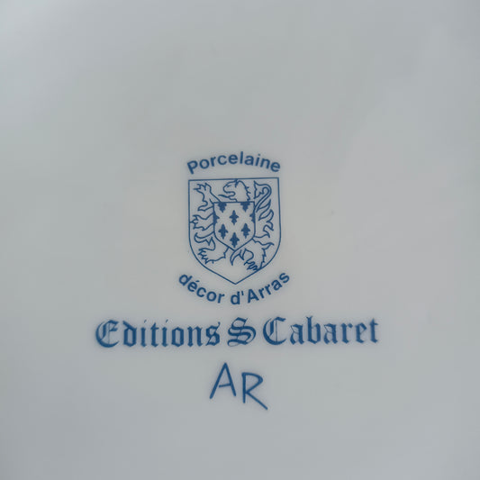 Plat  Porcelaine d'Arras
