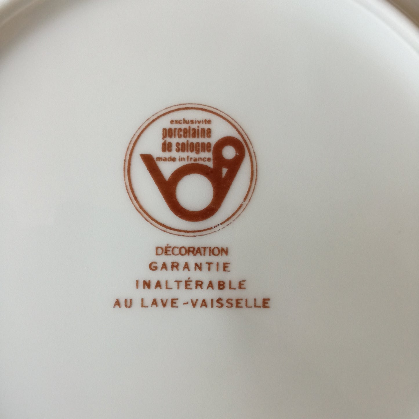 Assiette  Porcelaine de Sologne