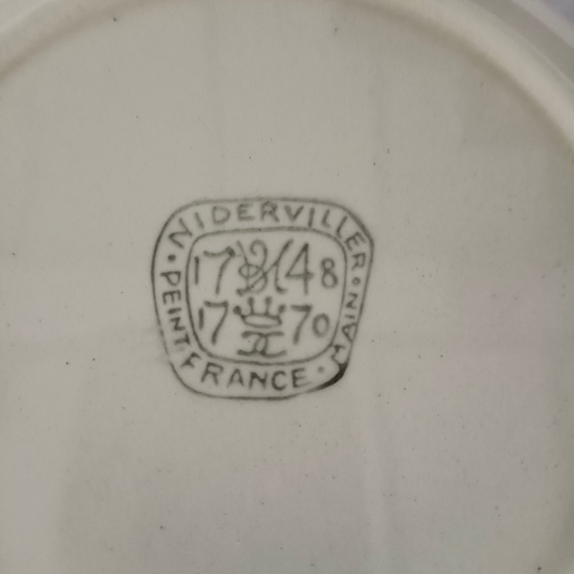 Assiette - creuse / calotte  Niderviller