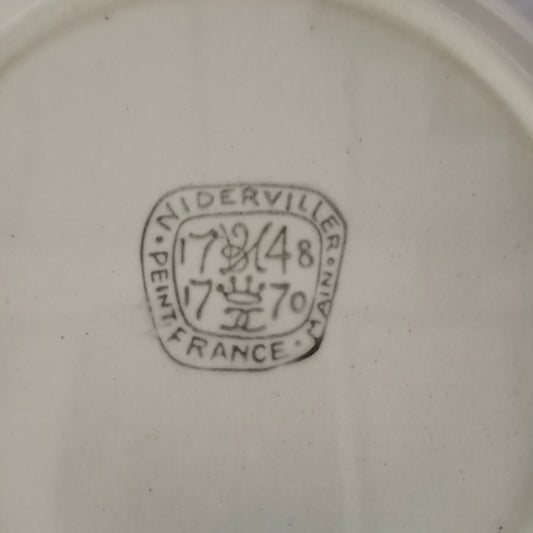 Assiette - creuse / calotte  Niderviller