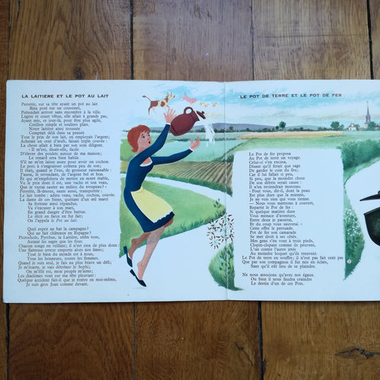 Disque illustré Fables de La Fontaine Pergola