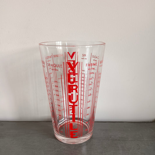 Verre mesureur Verutile rouge VMC Reims