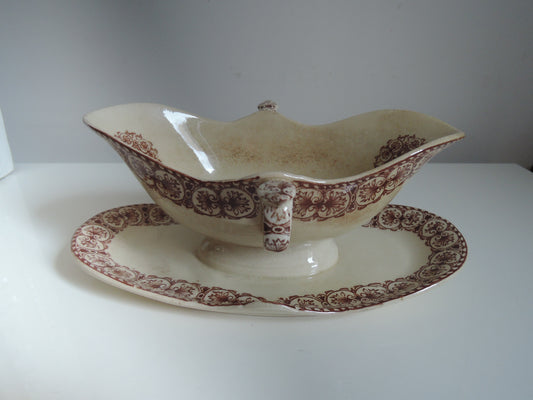 Saucière  Aux Lions de Faïence