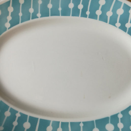 Plat ovale Domremy Digoin & Sarreguemines