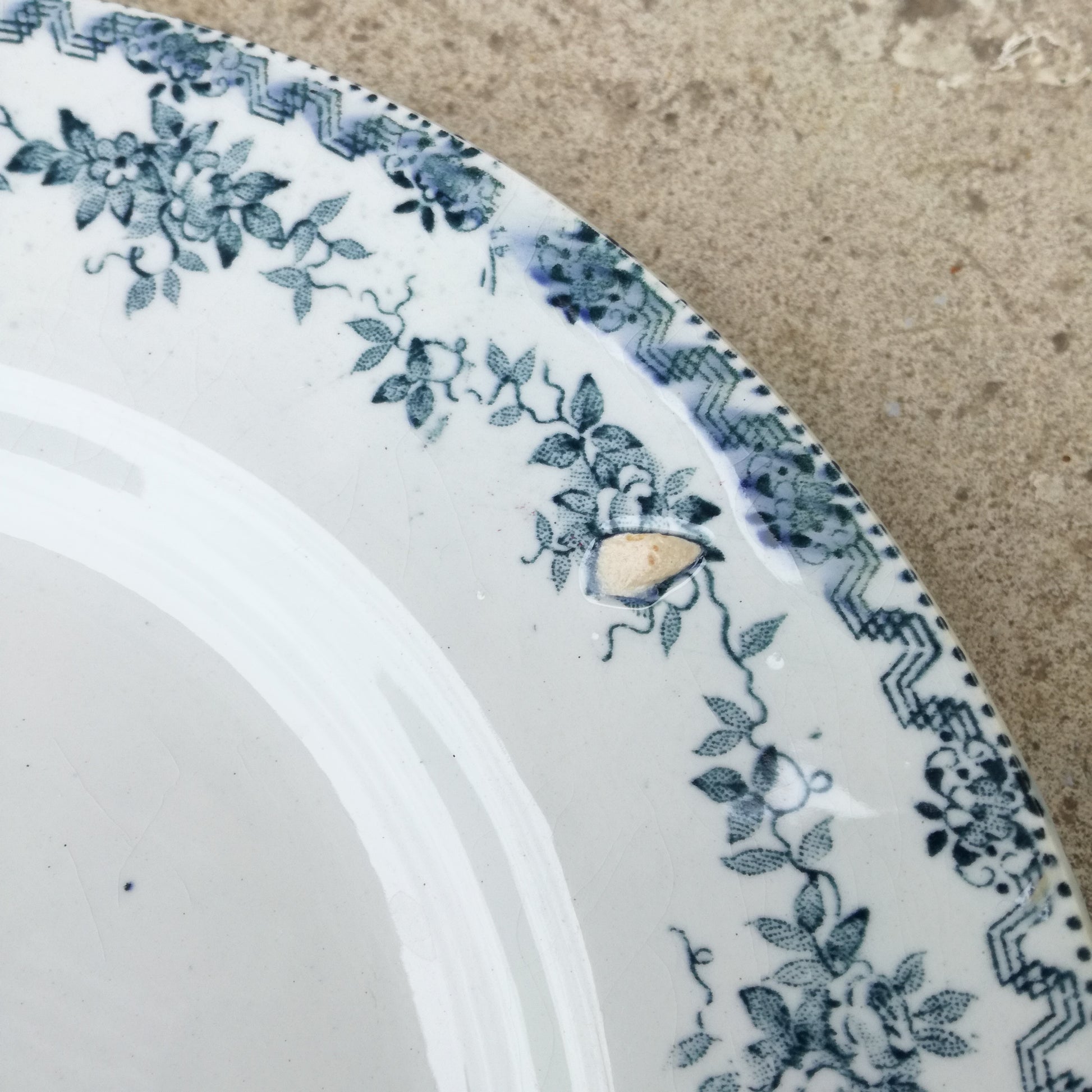 Assiette - grande plate Argenton Saint-Amand