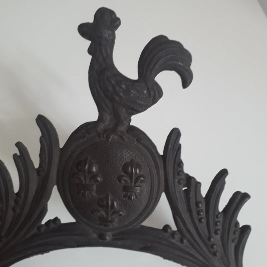 Fronton d'horloge / comtoise / pendule  