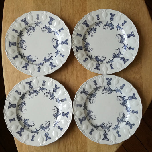 Assiette - grande plate Chardons Sarreguemines