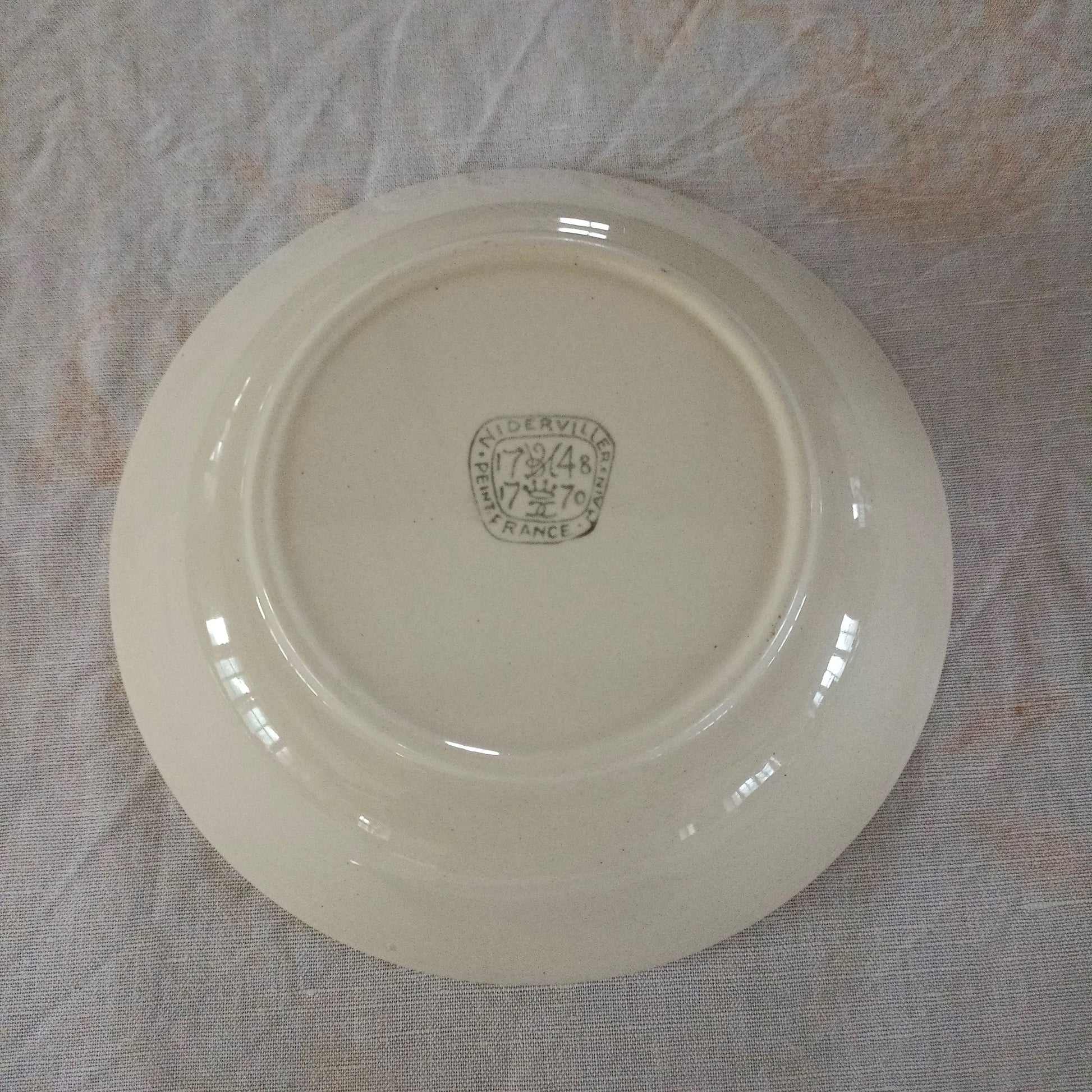 Assiette - creuse / calotte  Niderviller