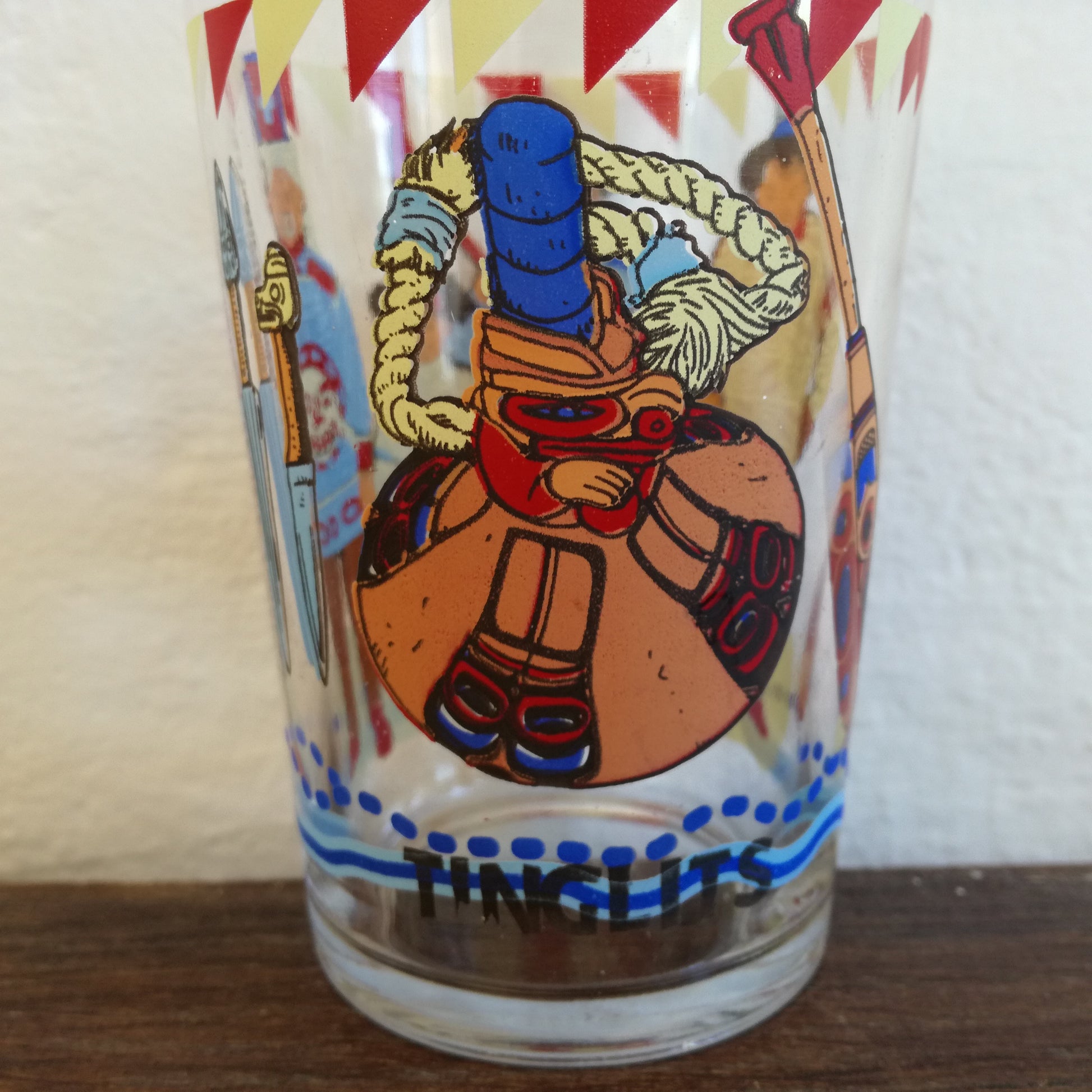 Verre Peuples amérindiens VMC (Verreries mécaniques champenoises)