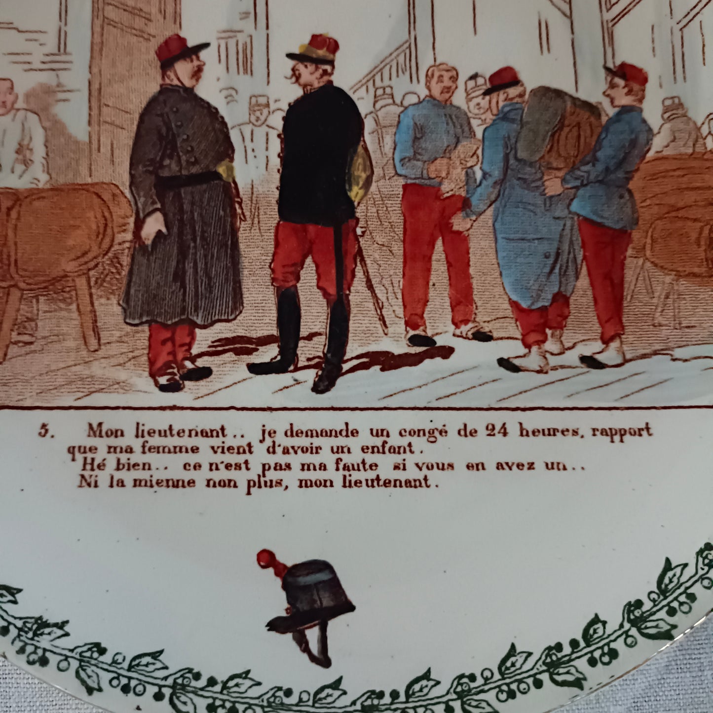Assiette parlante  Choisy le Roi - HB & Cie (Hautin Boulenger)