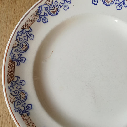 Assiette - grande plate Chantilly Longwy