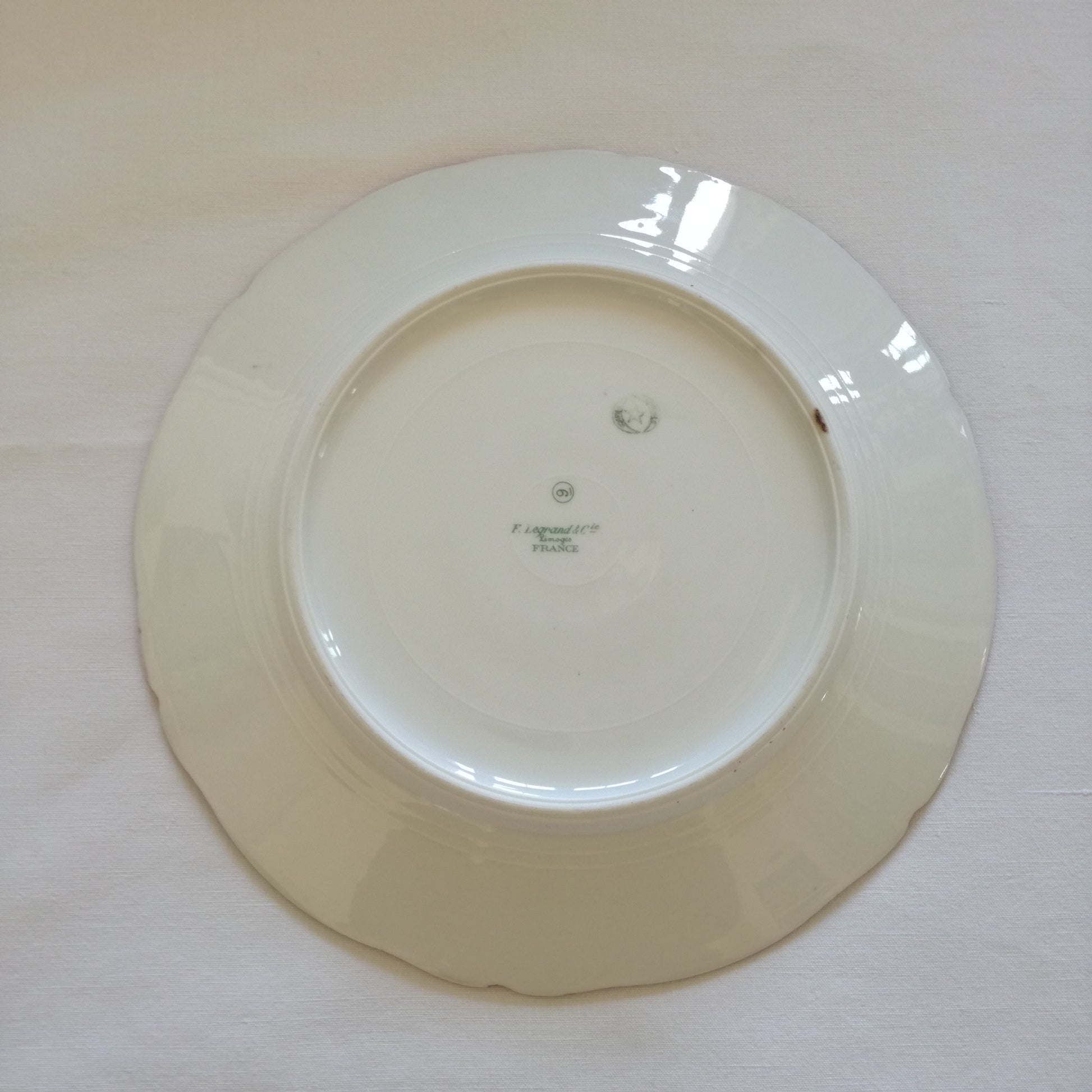 Assiette  Limoges - F. Legrand