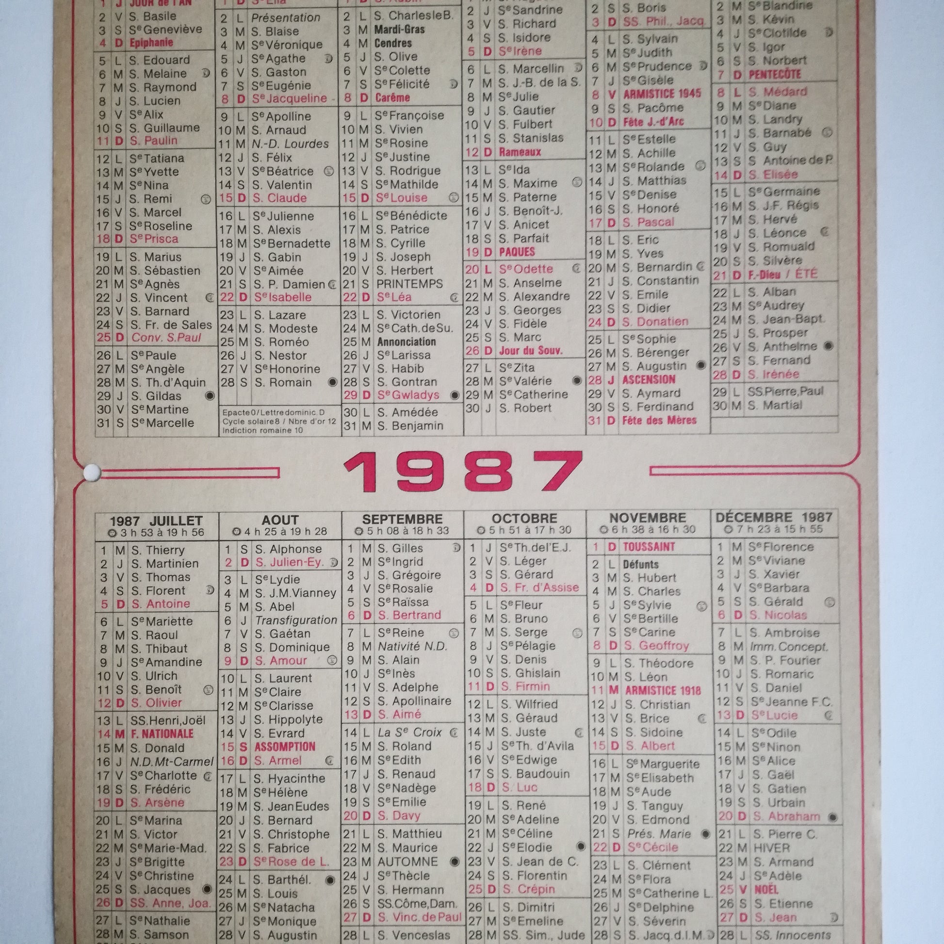 Calendrier / Almanach  La maison du papier