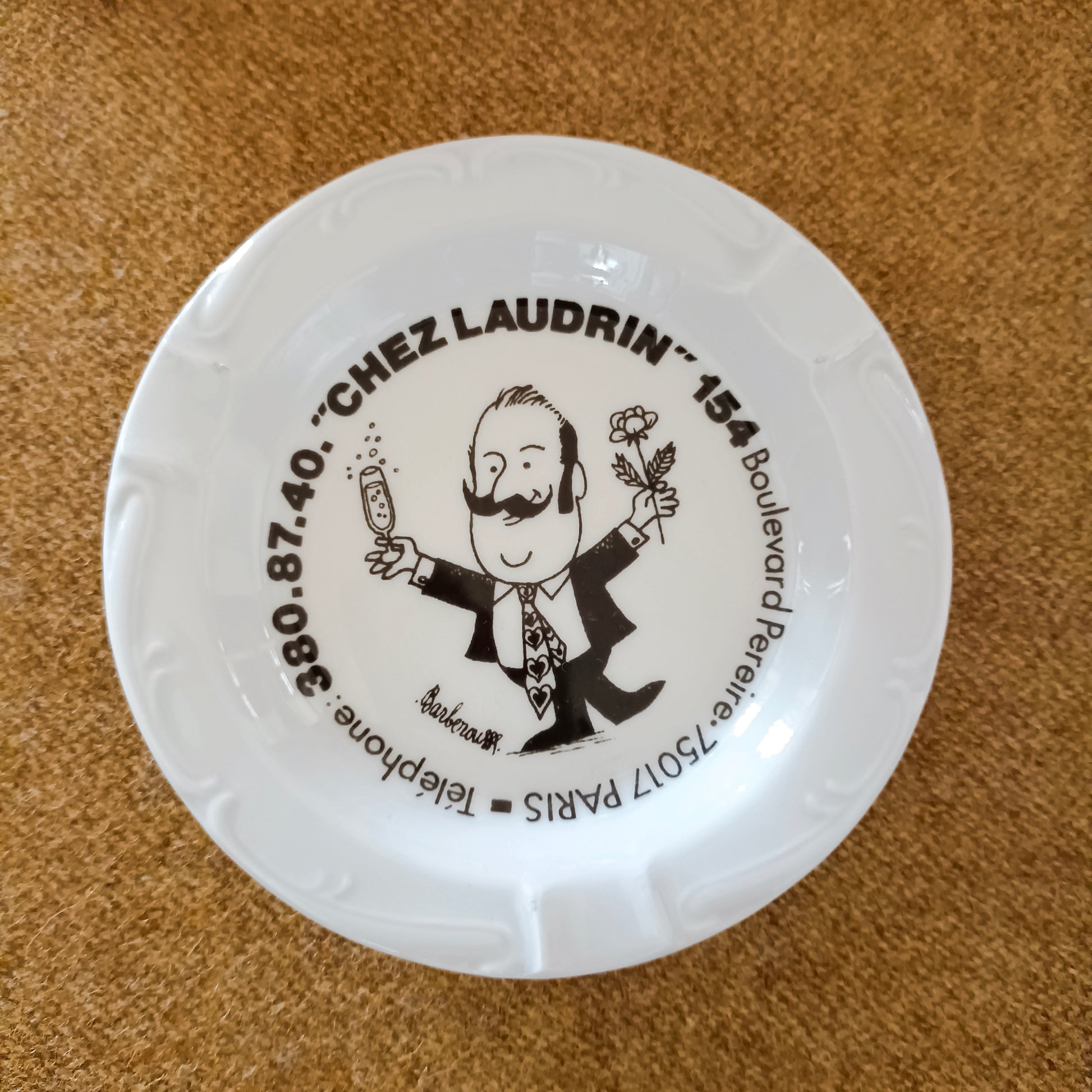 Cendrier  Porcelaine de Sologne