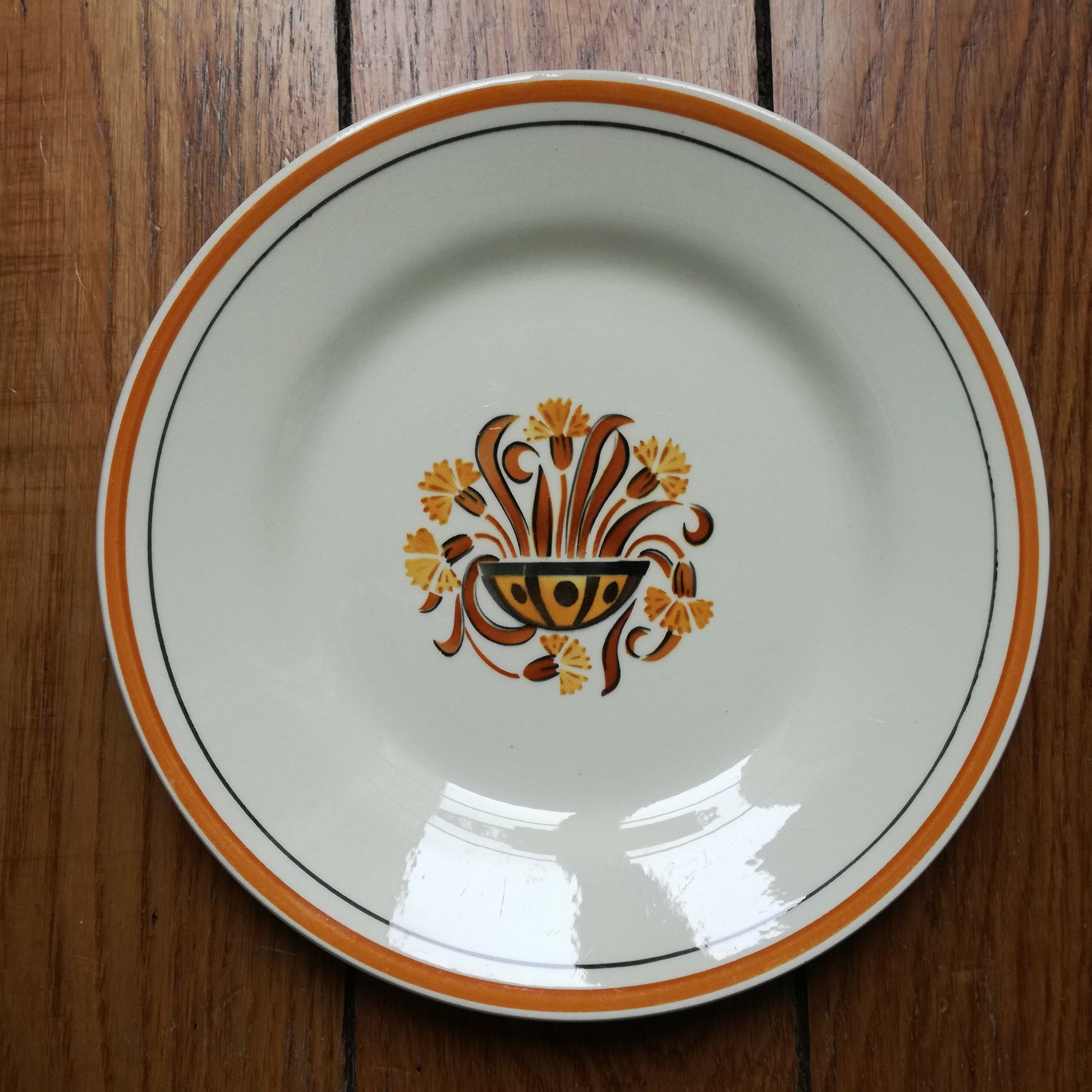 Assiette Œillet Creil & Montereau