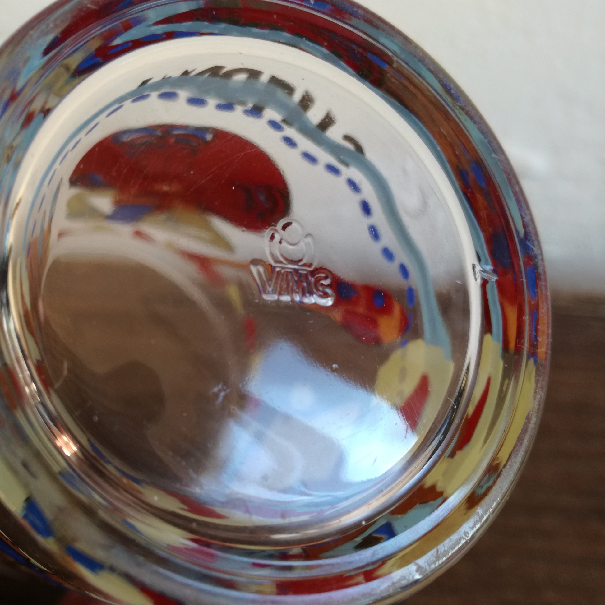 Verre Peuples amérindiens VMC (Verreries mécaniques champenoises)